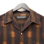 OMBRE CHECK OPEN COLLAR SHIRT L/S ( TYPE-1 ) #BROWN [26FW-WMS-OC01]