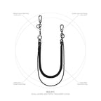 「RDA-01C」 - Dual Layers Aesthetic Trousers Chain #BLACK [GOOPI-25SS-FEB-03]