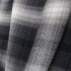 漸層格紋開領襯衫 短袖（TYPE-2）#灰色 [25SS-WMS-OC03]