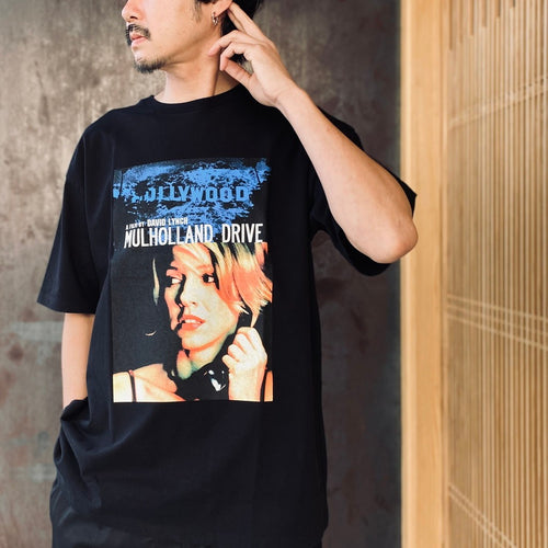 MULHOLLAND DRIVE | WASHED HEAVY WEIGHT CREW NECK T-SHIRT ( TYPE-2 ) #BLACK [MD-WM-WT02]