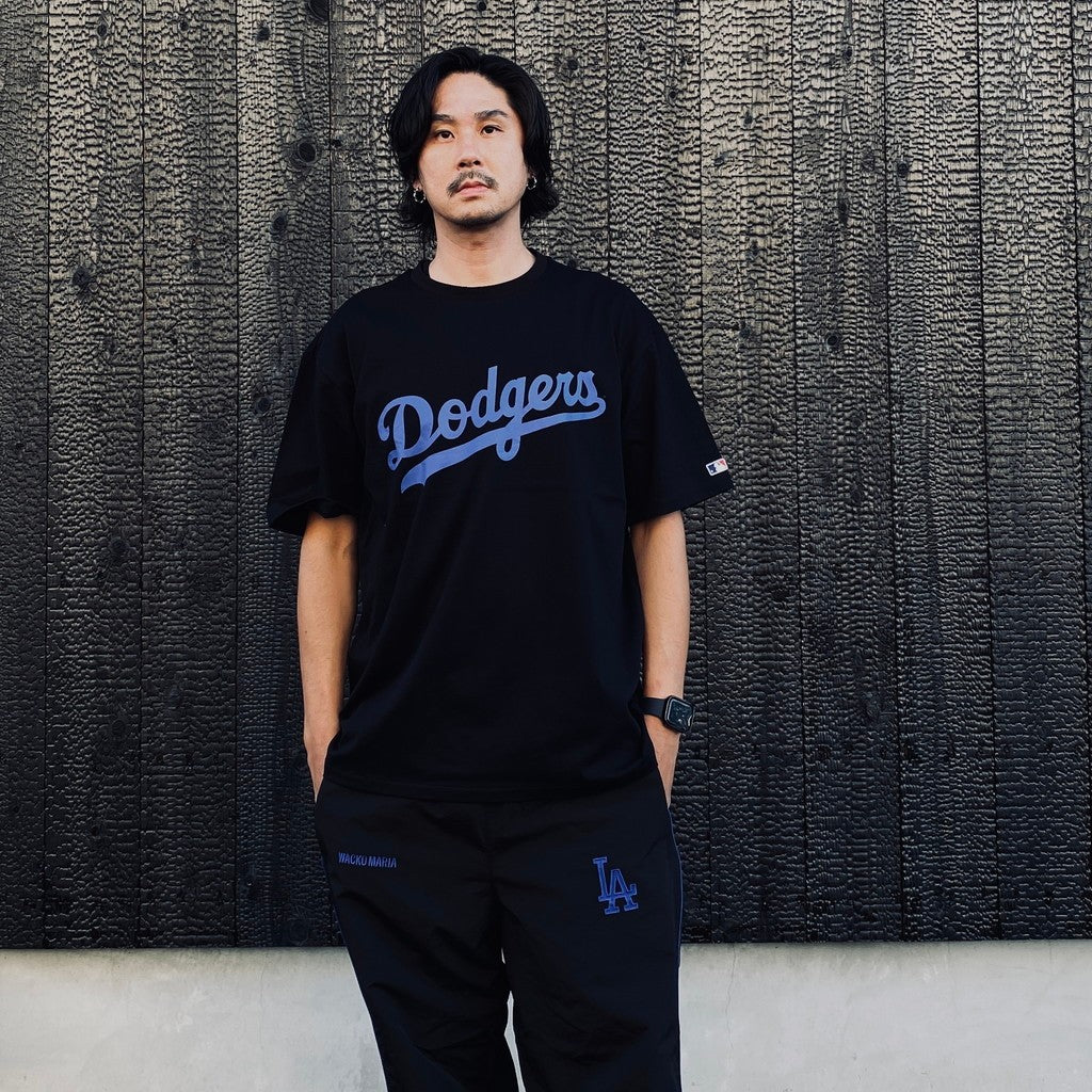 MLB | LA | CREW NECK T-SHIRT ( TYPE-2 ) #BLACK [MLB-WM-TEE02]