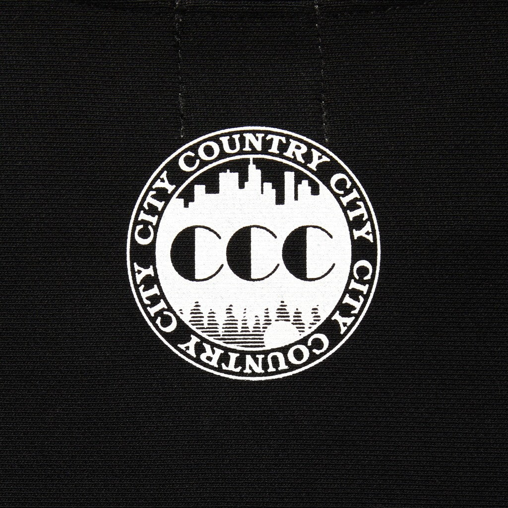 APPLIQUE LOGO COTTON SWEATSHIRT_CCC #BLACK [CCC-243C001]