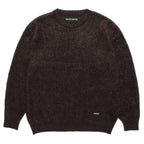 MIX MOHAIR CREW NECK SWEATER #BROWN [26FW-WMK-KN03]