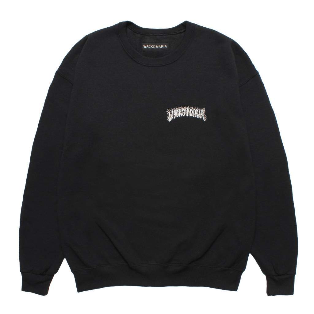 TIM LEHI | CREW NECK SWEAT SHIRT ( TYPE-1 ) #BLACK [25FW-WMC-SS10]