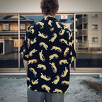 HAWAIIAN SHIRT S/S (TYPE-8) #BLACK [25SS-WMS-HI08]