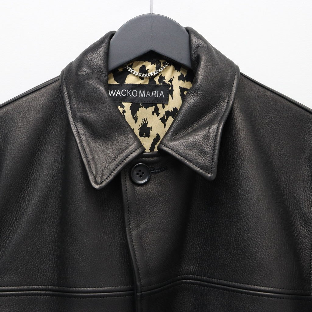 皮革外套（TYPE-2）#黑色 [25FW-WMO-CO04]