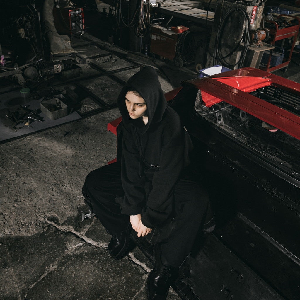 "G7-H1" 陰影漆連帽衫 #BLACK [GOOPI-23AW-OCT-03]