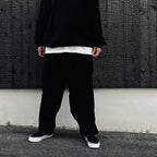 VELOUR BALLOON PANTS #Black [FW26-B01]
