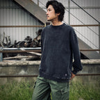 黑色高領運動衫 [GH5F006]