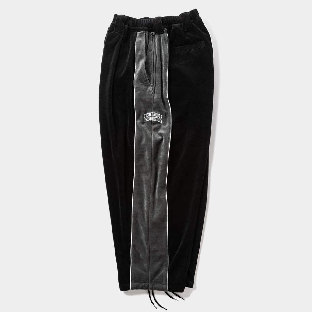 VELOUR PIPING BALLOON PANTS #Black [FW25-B05]