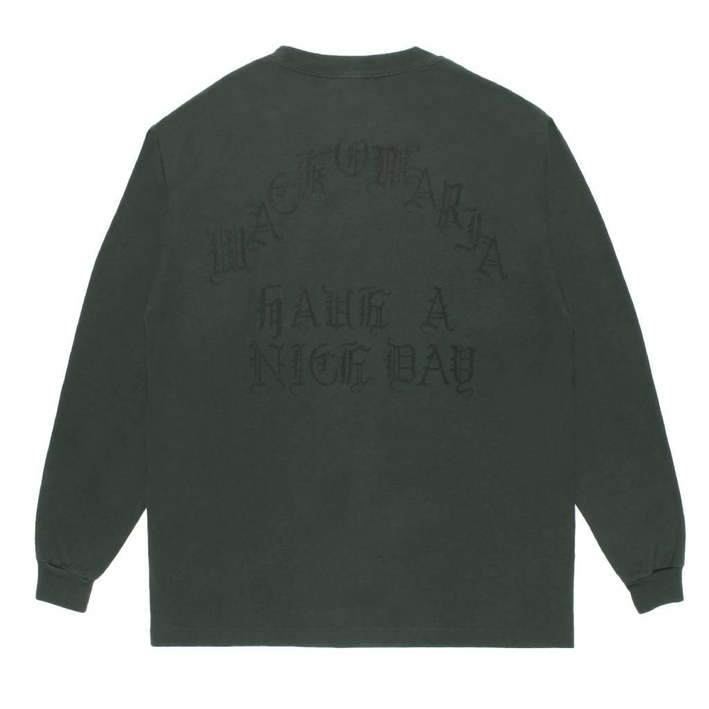 WASHED HEAVY WEIGHT CREW NECK LONG SLEEVE T-SHIRT ( TYPE-1 ) #D