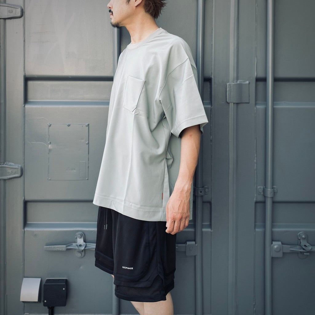 "WR-03T" 新款科技口袋T卹（科技布料）#灰色 [GOOPI-25SS-MAY-01]
