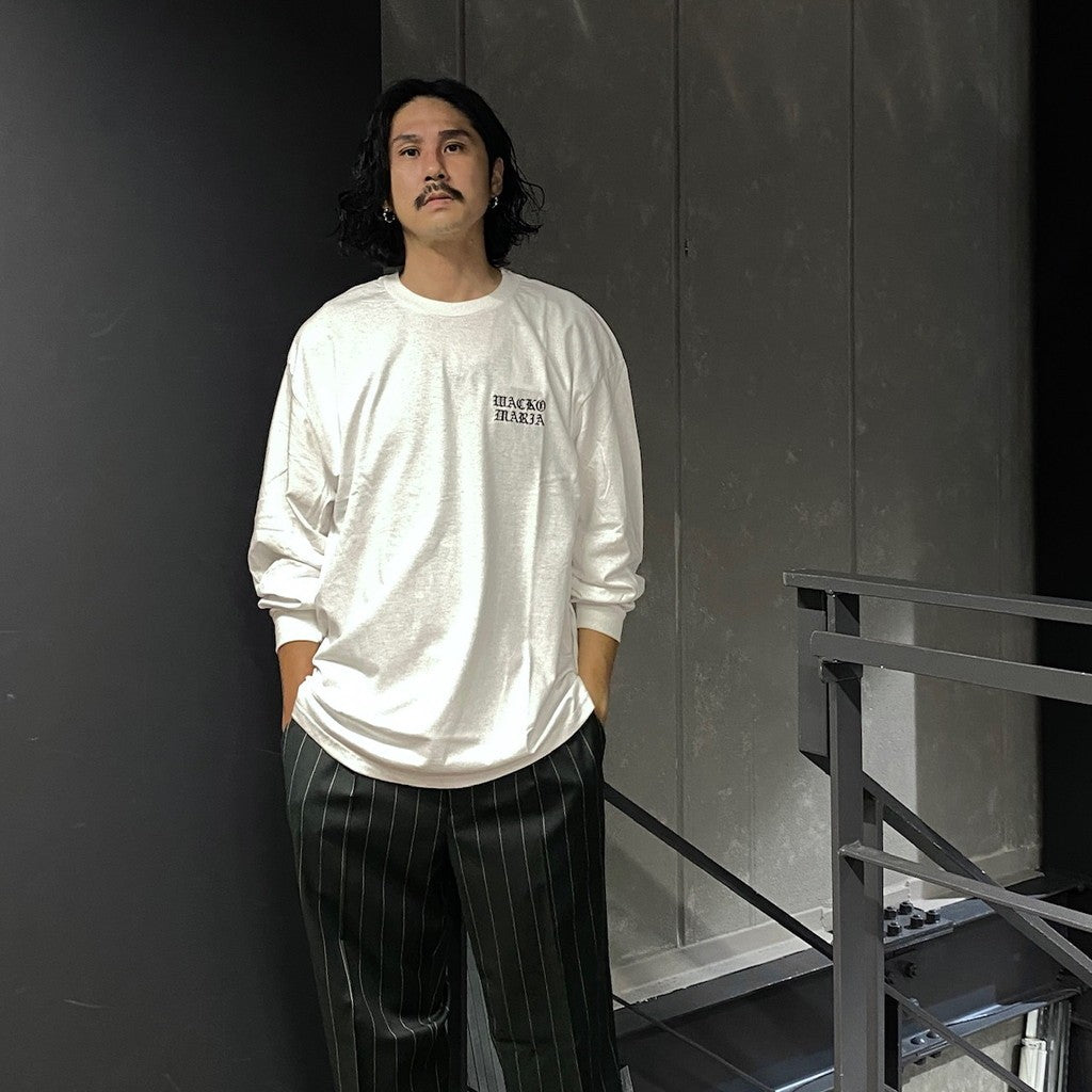 CREW NECK LONG SLEEVE T-SHIRT (TYPE-2) #WHITE [24FW-WMT-LT05]