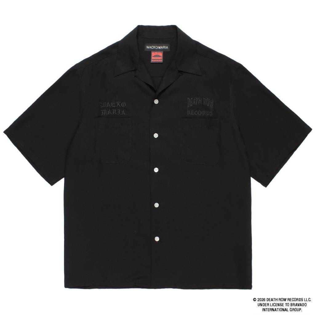 DEATH ROW RECORDS | 50'S SHIRT S/S #BLACK-PURPLE [DEATHROW-WM-OC01]