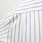 STRIPED OPEN COLLAR SHIRT S/S ( TYPE-2 ) #BLUE [26SS-WMS-OC16]
