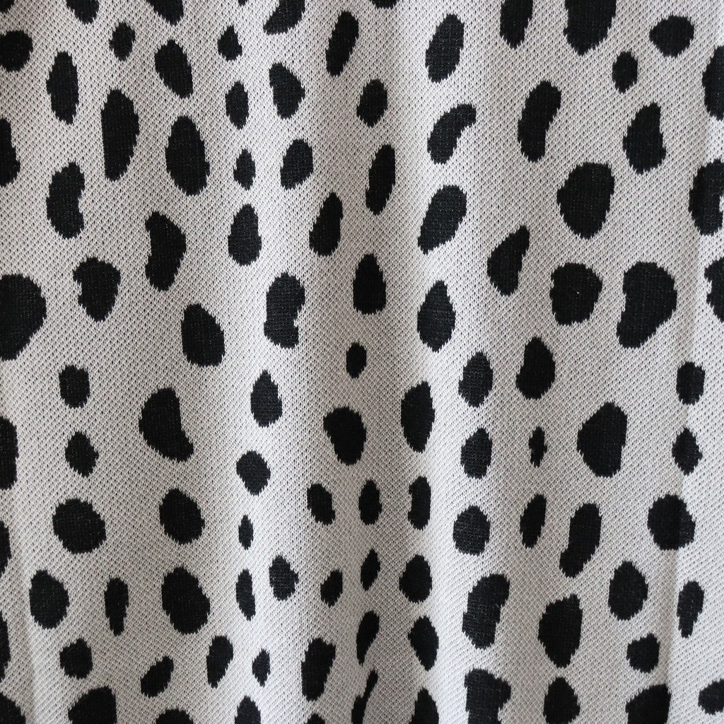 LEOPARD KNIT POLO SHIRT #GRAY [24SS-WMK-KN10]