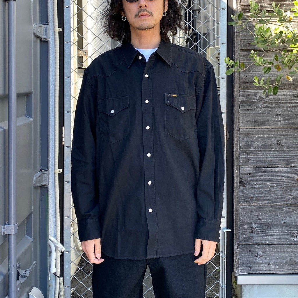 Lee | DENIM WESTERN SHIRT #BLACK [24SS-WMS-LE01]