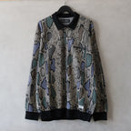 PYTHON KNIT POLO SHIRT #BEIGE [24FW-WMK-KN14]