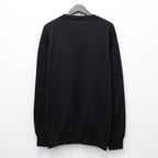 COTTON KNIT CREW NECK SWEATER ( TYPE-1 ) #BLACK [26FWE-WMK-KN01]
