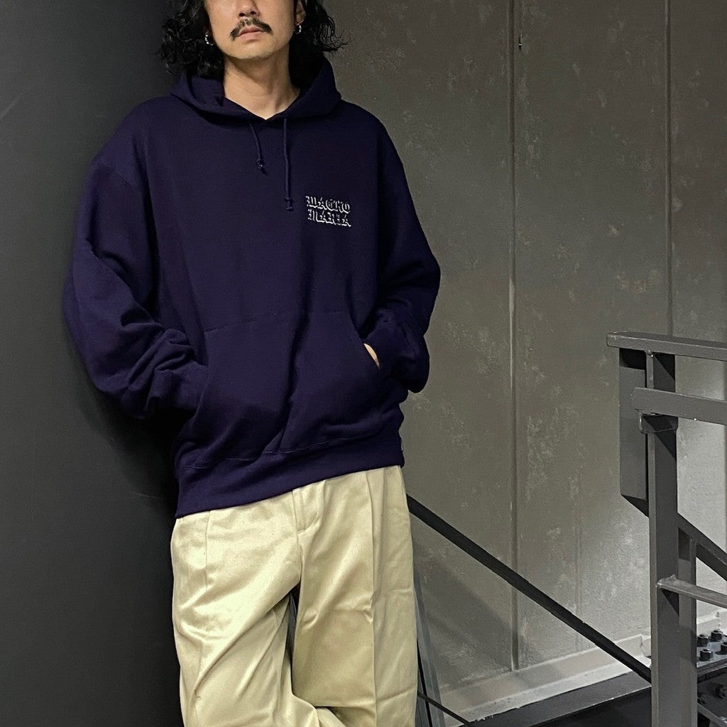 MIDDLE WEIGHT PULLOVER HOODED SWEAT SHIRT ( TYPE-2 ) #PURPLE [24FW-WMC-SS06]