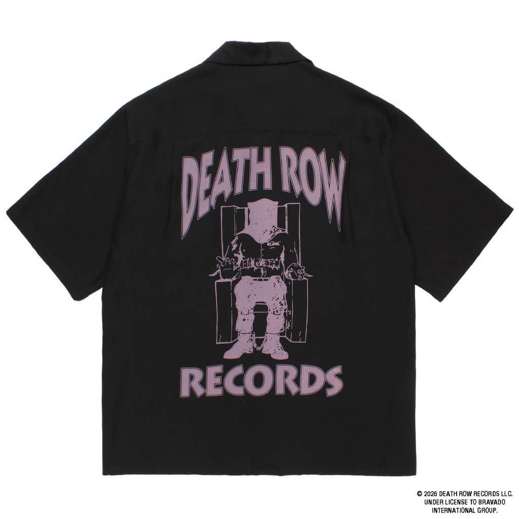 DEATH ROW RECORDS | 50'S SHIRT S/S #BLACK-PURPLE [DEATHROW-WM-OC01]