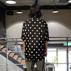 HAWAIIAN SHIRT S/S -TYPE 3- #BLACK-WHITE [24SS-WMS-HI03]