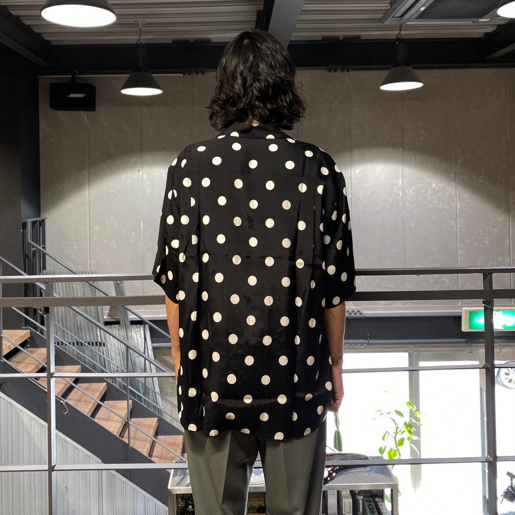 HAWAIIAN SHIRT S/S -TYPE 3- #BLACK-WHITE [24SS-WMS-HI03]