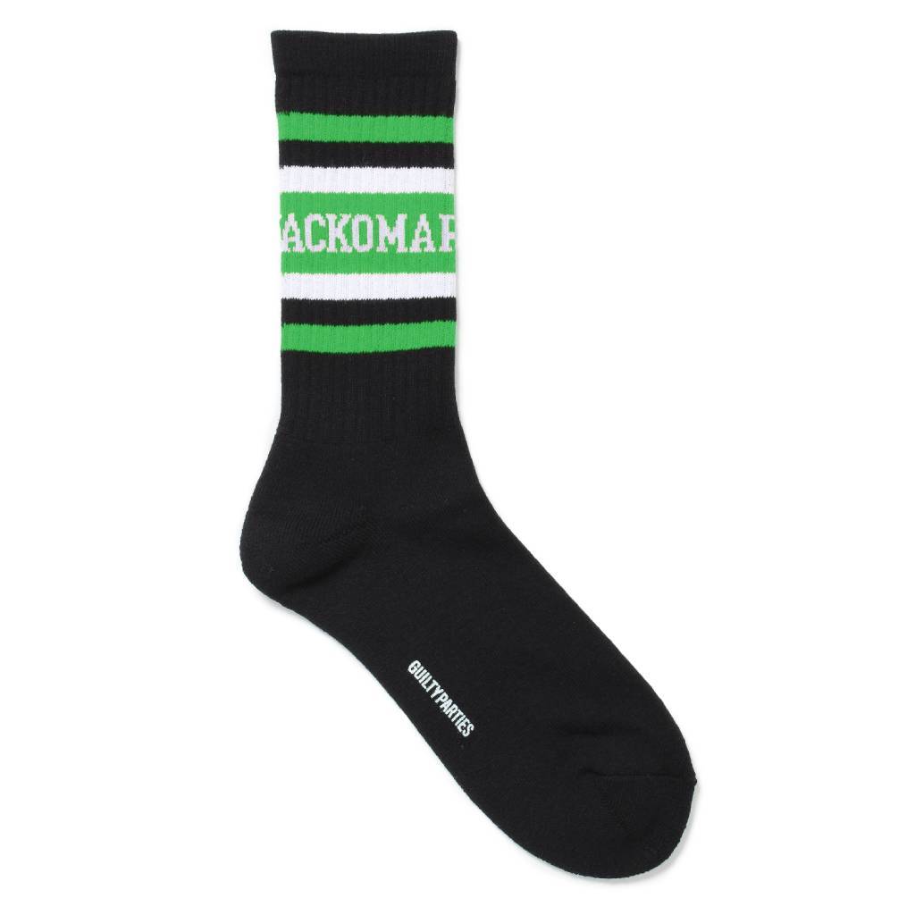 SKATER SOCKS (TYPE-1) #BLACK-GREEN [24FW-WMA-SO01]