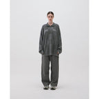 AES | “GAT-01K”棋盤格針織Polo衫 #灰色 [GOOPI-24AW-SEP-03]