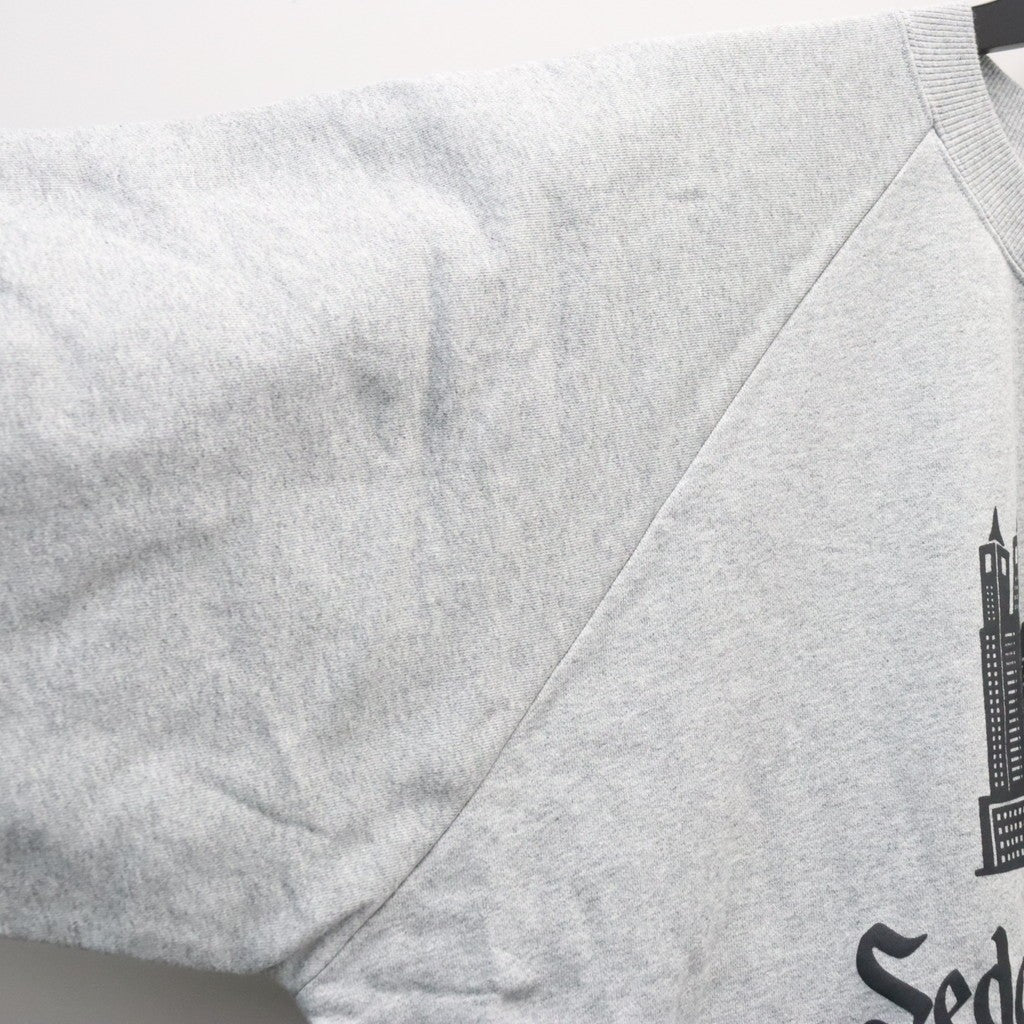 Skyscrapers Sweatshirts #Top Grey [SD26F-CT05]