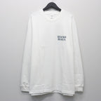 WASHED HEAVY WEIGHT CREW NECK LONG SLEEVE T-SHIRT ( TYPE-2 ) #WHITE/GREEN [26SSE-WMT-LT05]