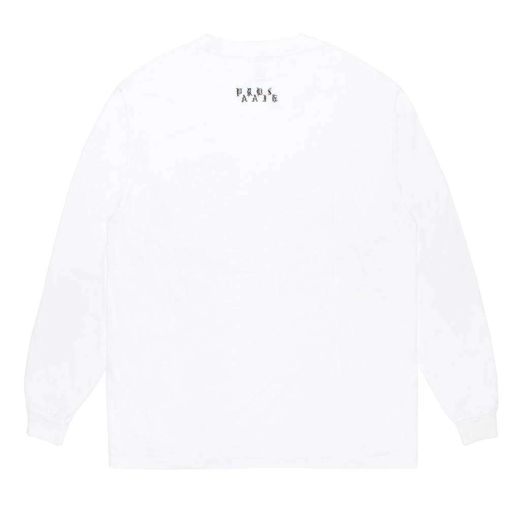 WASHED HEAVY WEIGHT CREW NECK LONG SLEEVE T-SHIRT ( TYPE-2 ) #WHITE [26FW-WMT-LT02]