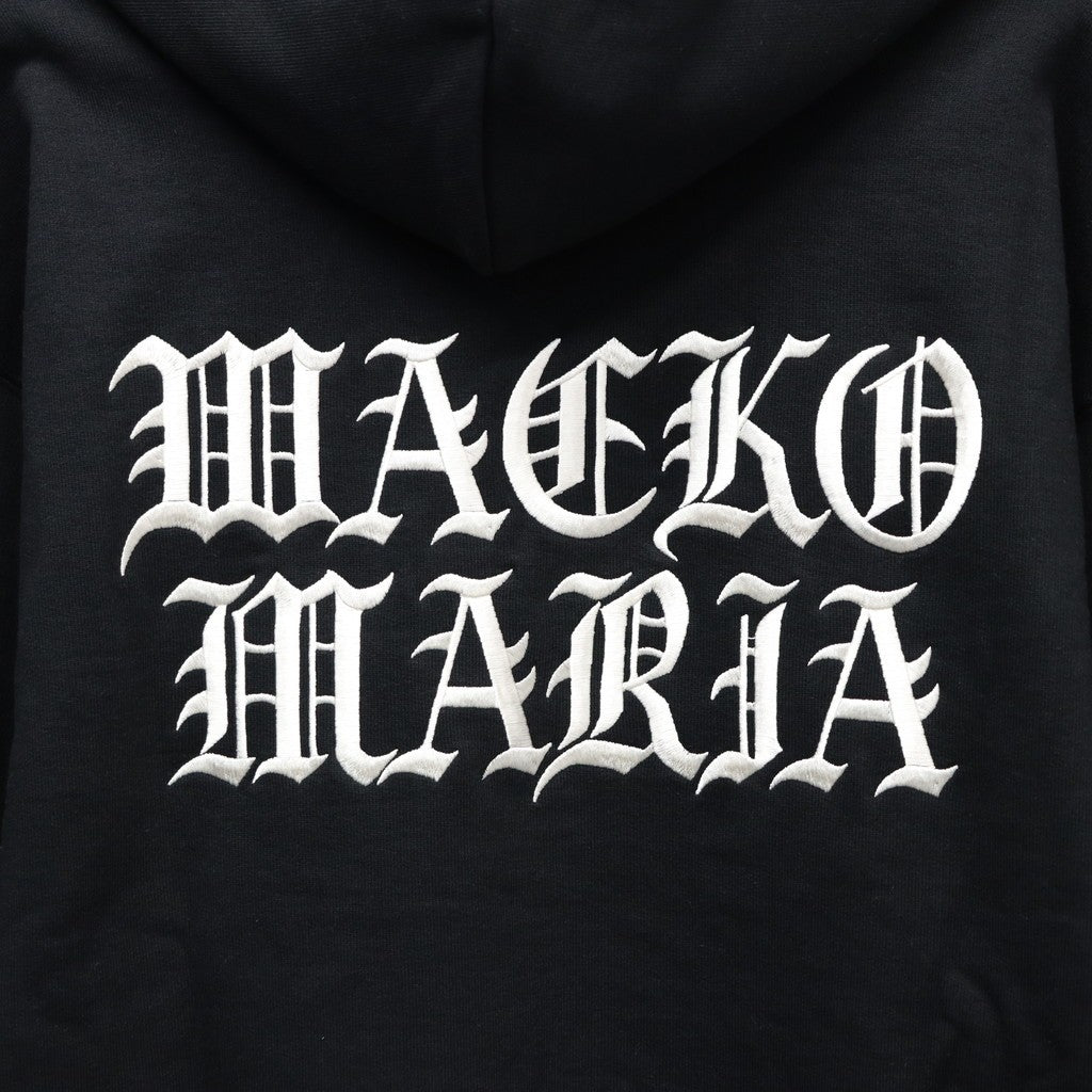 HEAVY WEIGHT PULLOVER HOODED SWEAT SHIRT ( TYPE-2 ) #BLACK [25FW-WMC-SS04]