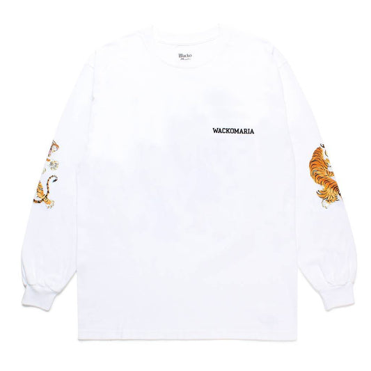 TIM LEHI | CREW NECK LONG SLEEVE T-SHIRT ( TYPE-3 ) #WHITE [24FW-WMT-LT03]