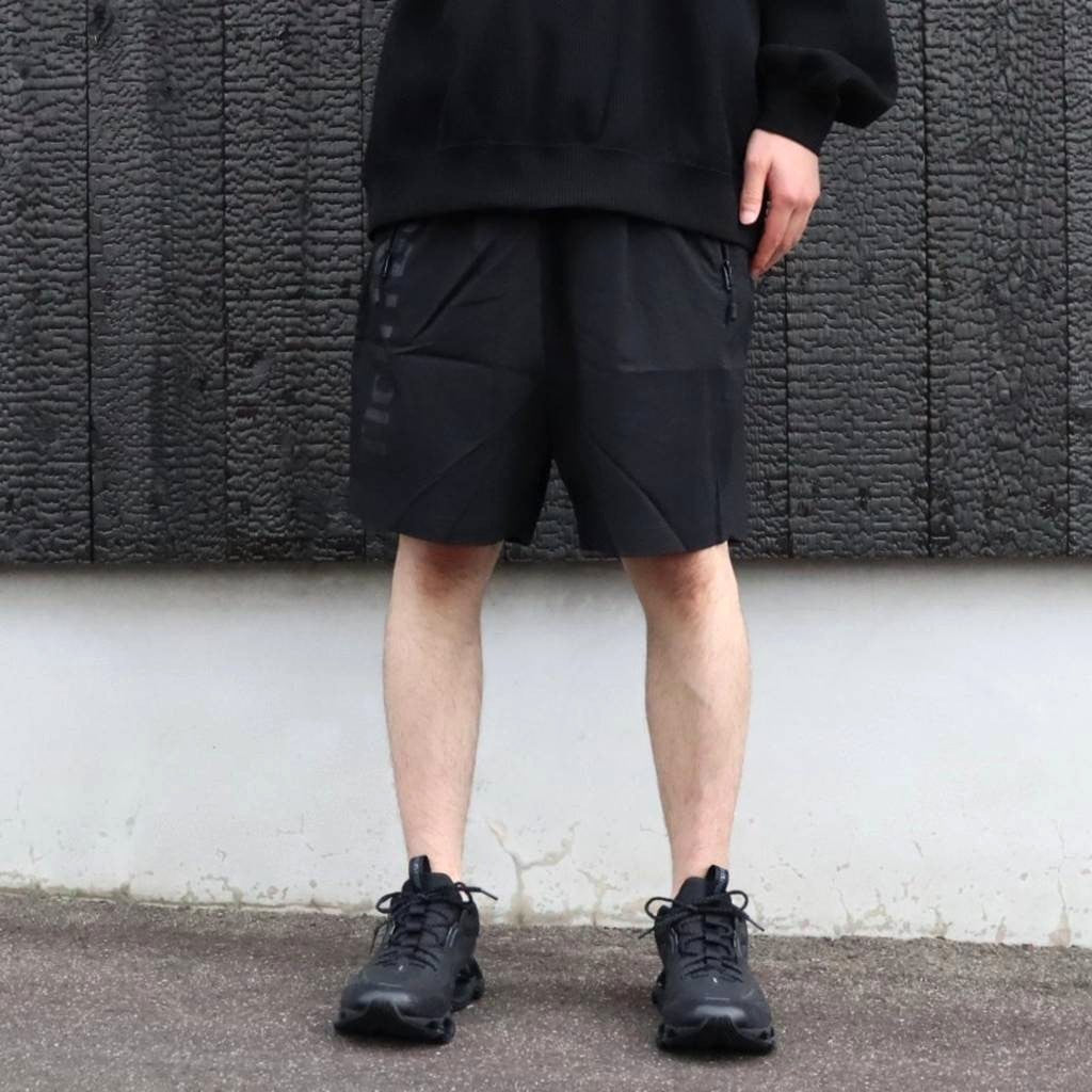 LABEL LOGO BOARD SHORTS #Black [SU25-B07]