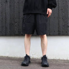 LABEL LOGO BOARD SHORTS #Black [SU25-B07]