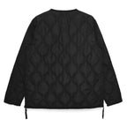 MILITARY W-ZIP V NECK DOWN JKT #BLACK [TAION-101ZML-1]