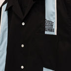 MR BROTHERS CUT CLUB | SWITCHING SHIRT S/S #BLACK [MBCC-WM-OC01]