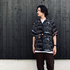JEAN-MICHEL BASQUIAT | S/S HAWAIIAN SHIRT ( TYPE-1 ) #ONE [BASQUIAT-WM-HI25]