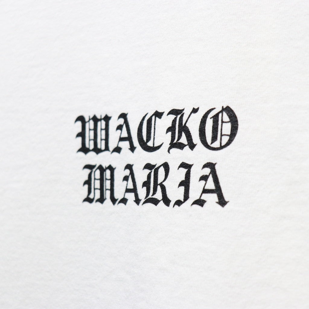 WASHED HEAVY WEIGHT CREW NECK T-SHIRT ( TYPE-1 ) #WHITE/BLACK [26SSE-WMT-WT01]