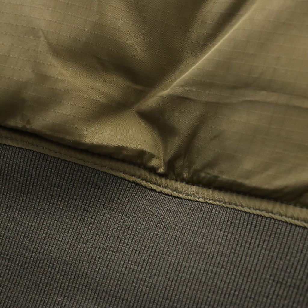TECH REVERSIBLE MA-1 DOWN JACKET #CHARCOAL x OLIVE [BW-40026W]