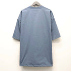 TECH DRAWSTRING S/S TEE #SMOKE BLUE [BE-35026]