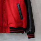 LEATHER VARSITY JACKET -B- ( TYPE-2 ) #RED [24FW-WMO-BL16]
