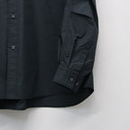 TECH REGULAR COLLAR SHIRT L/S SOLID #INK BLACK [BE-81026]