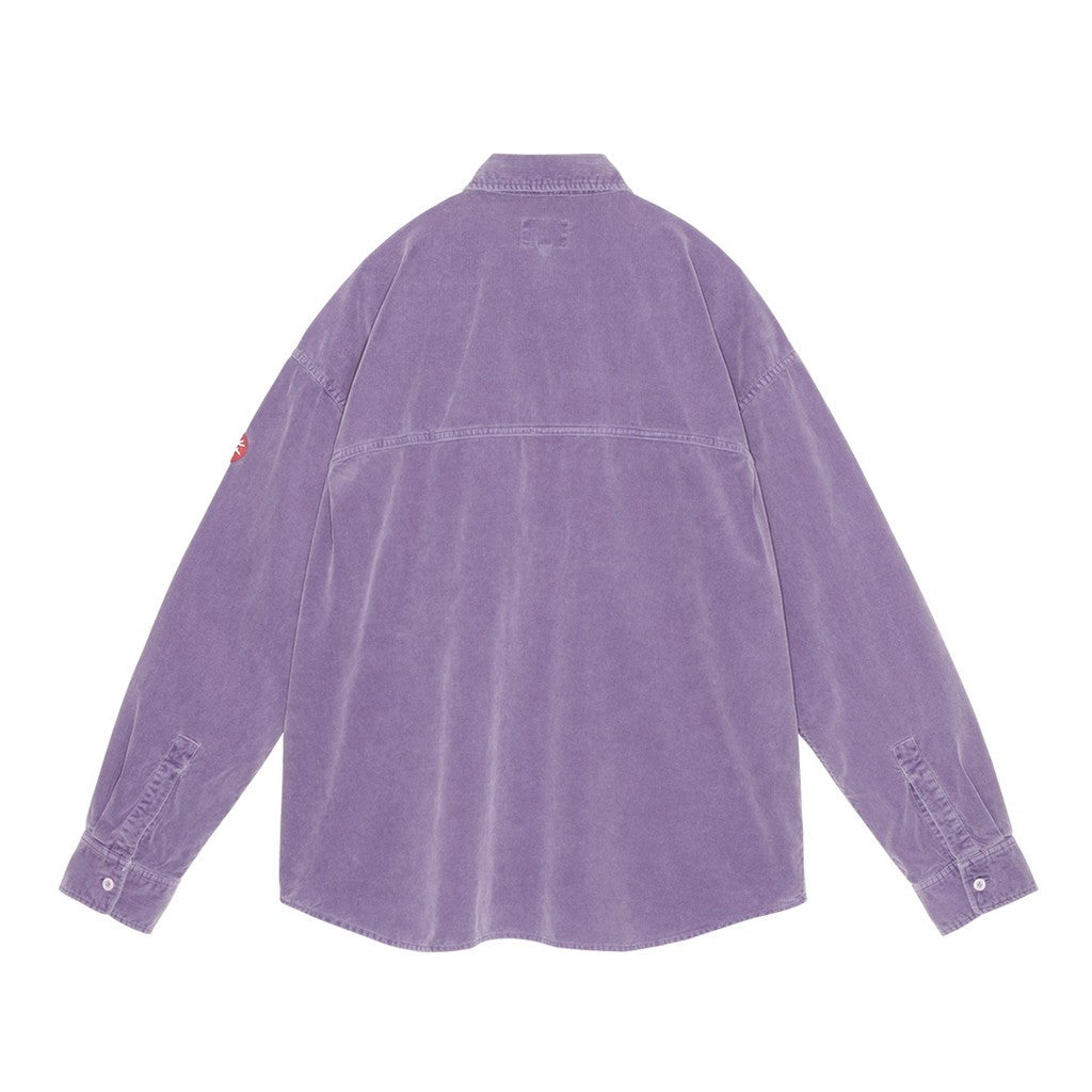 OVERDYE CORD DESIGN BIG SHIRT #PURPLE [CES28SH03]