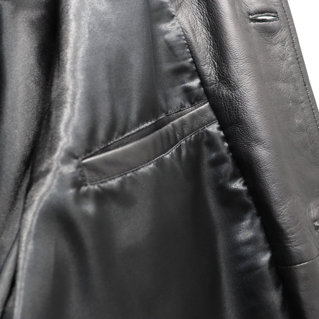 LEATHER BPP JACKET #BLACK [tc22f022]