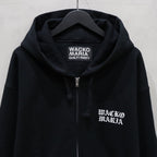HEAVY WEIGHT FULL ZIP HOODED SWEAT SHIRT ( TYPE-2 ) #BLACK [24FW-WMC-SS02]