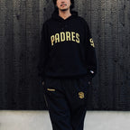 MLB | SD | HEAVY WEIGHT PULLOVER HOODED SWEAT SHIRT ( TYPE-3 ) #BLACK [MLB-WM-SS03]