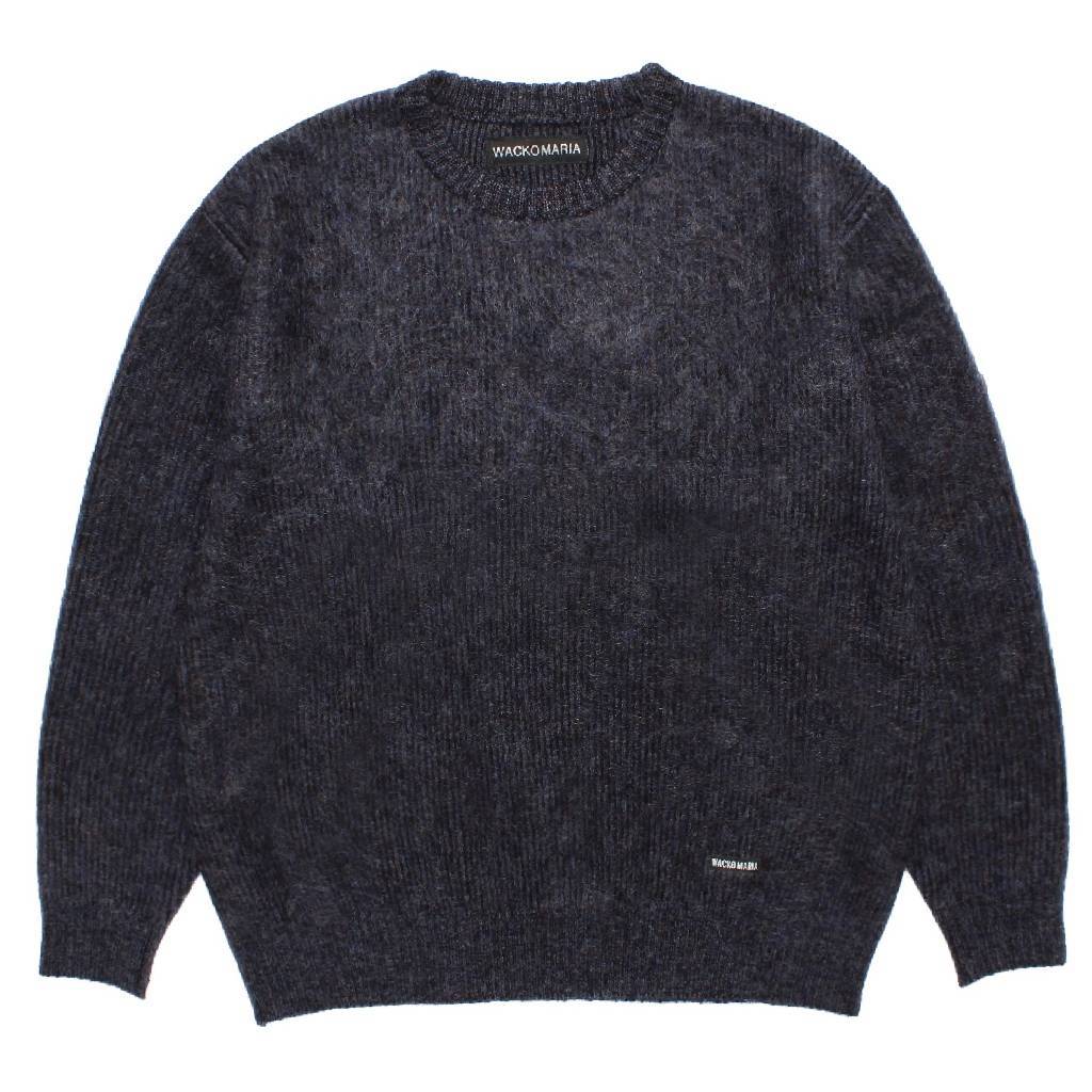 MIX MOHAIR CREW NECK SWEATER #PURPLE [26FW-WMK-KN03]