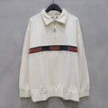 INLAY HALF ZIP SWEAT #NATURAL [C0517901]